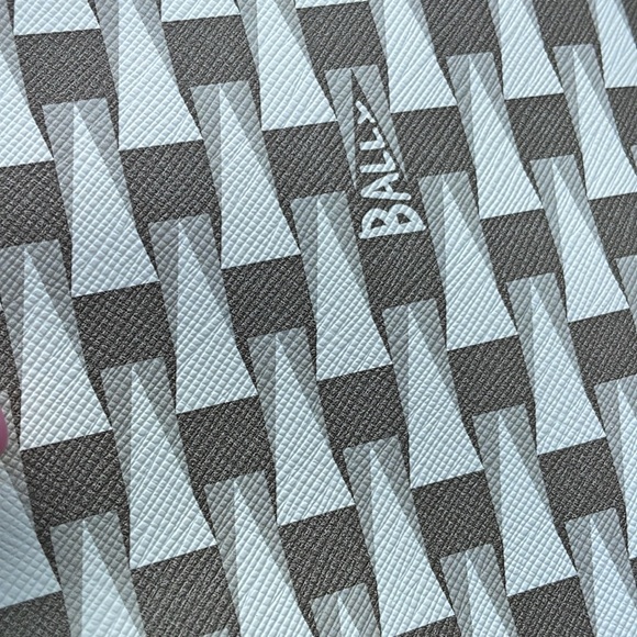 Bally large geometric grey tote bag - Picture 5 of 10